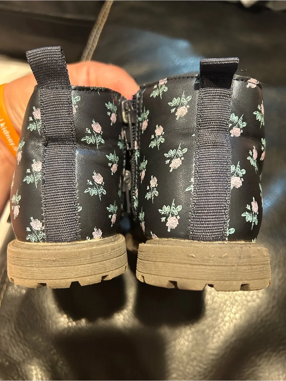 Girls Flower Boots 12